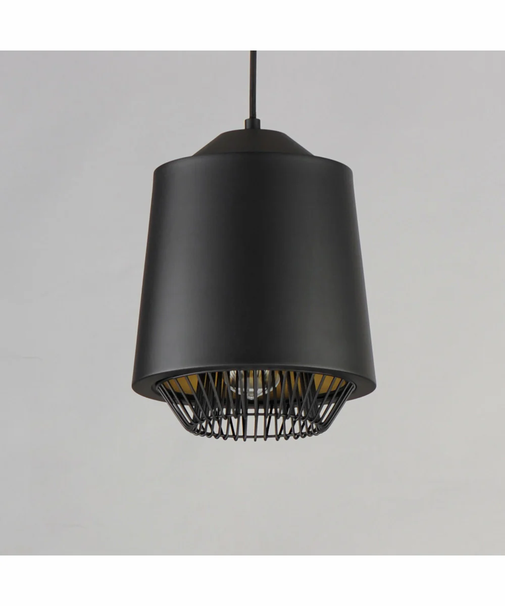 Phoenix 9 inch LED Pendant Black / Gold - Image 3