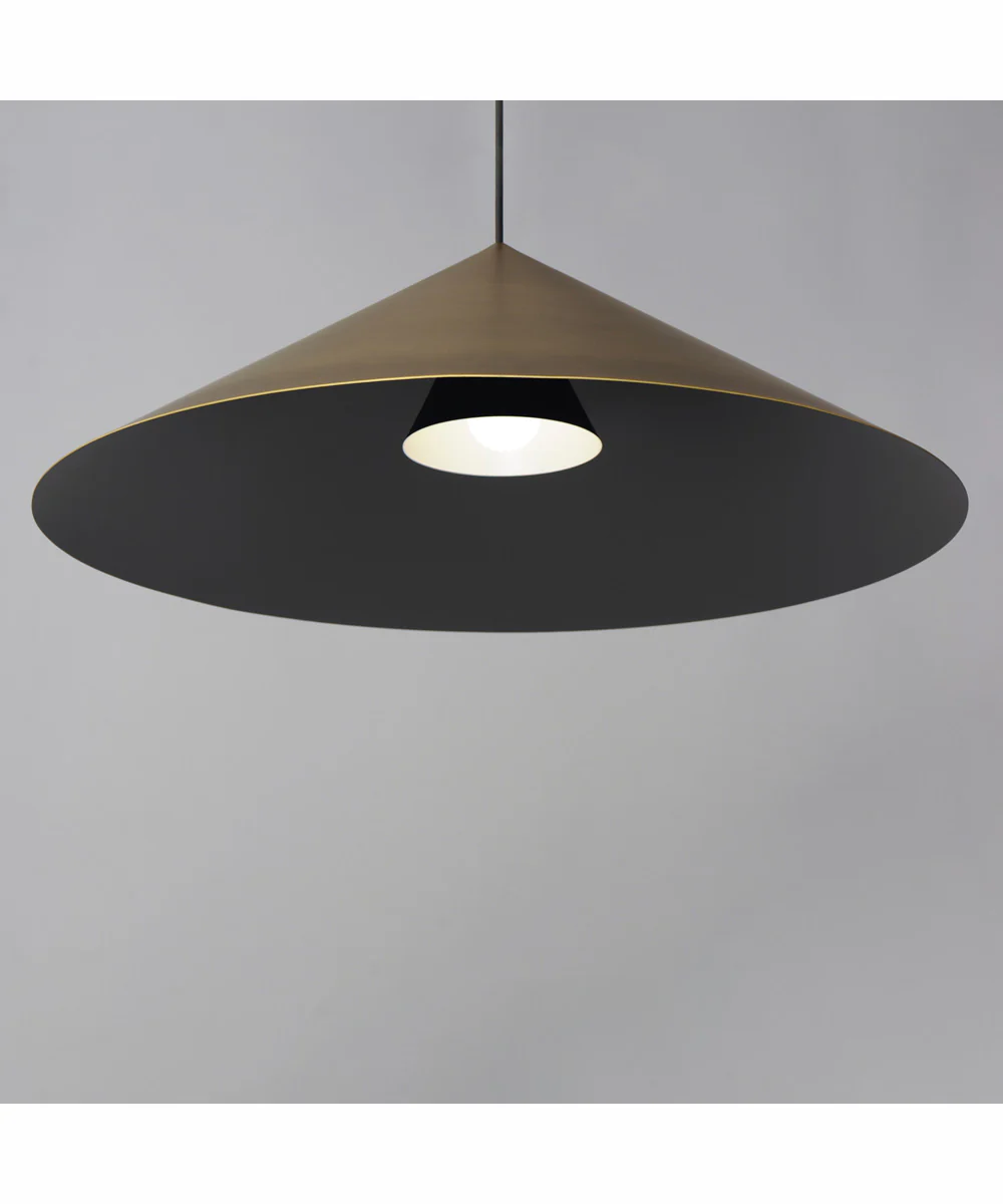 Pitch 30 inch LED Pendant Antique Brass - Image 3
