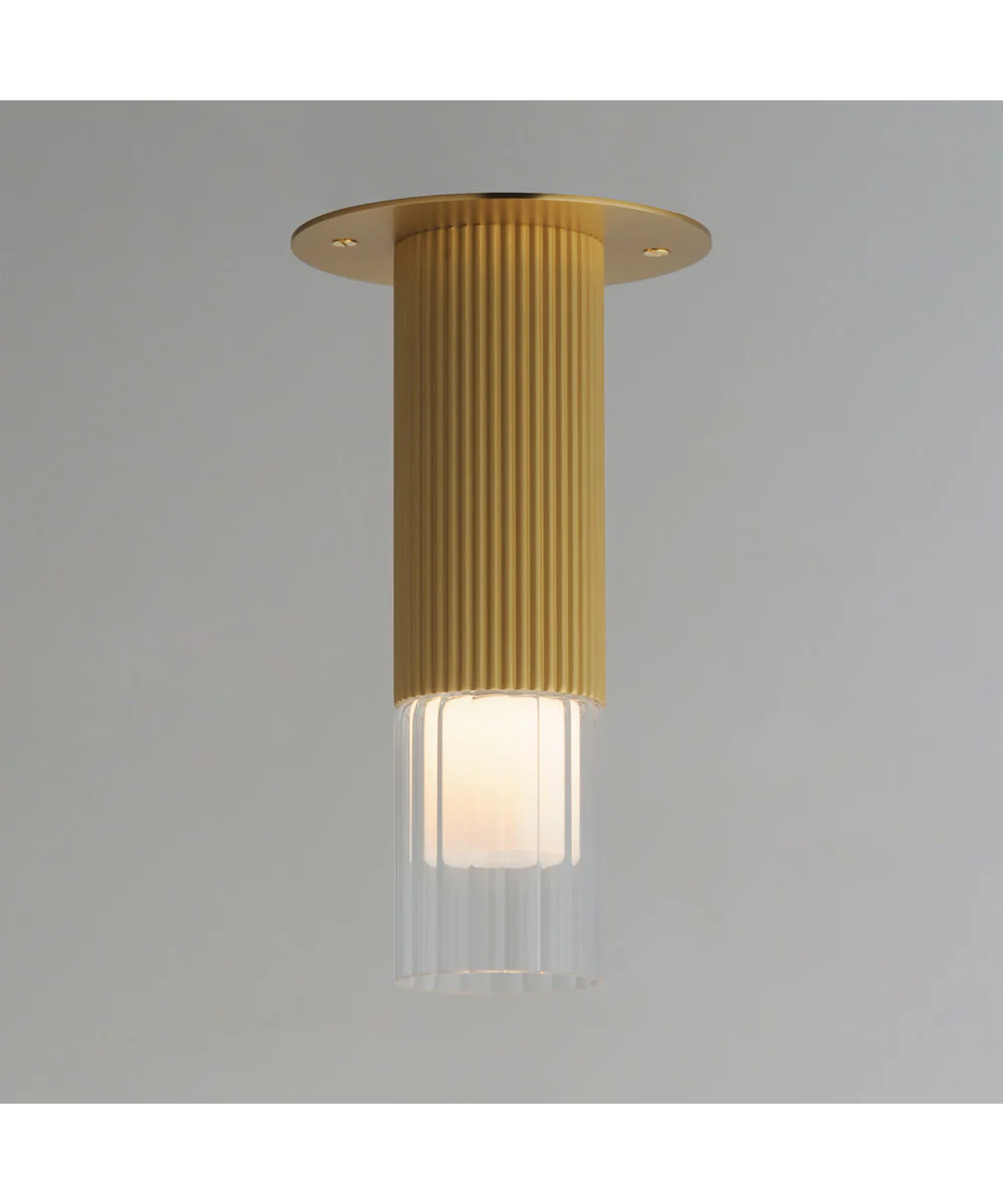 Reeds LED Flush Mount Gold - Image 4