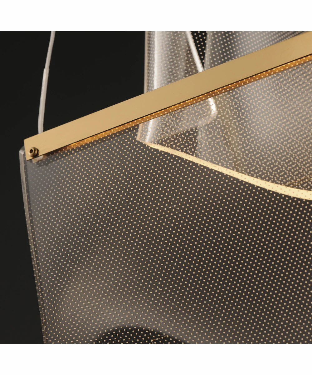 Rinkle 3-Light LED Multi Pendant French Gold - Image 4