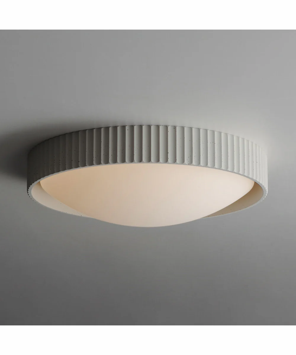 Souffle 18 inch LED Flush Mount Chaulk White - Image 3