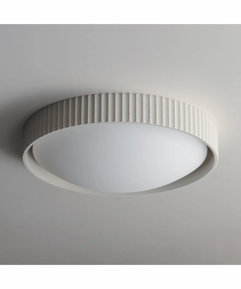 Souffle 18 inch LED Flush Mount Chaulk White - Image 4