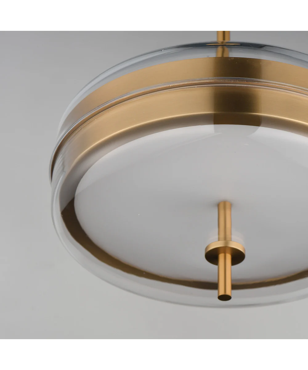 Voto 2-Light LED Pendant Natural Aged Brass - Image 5