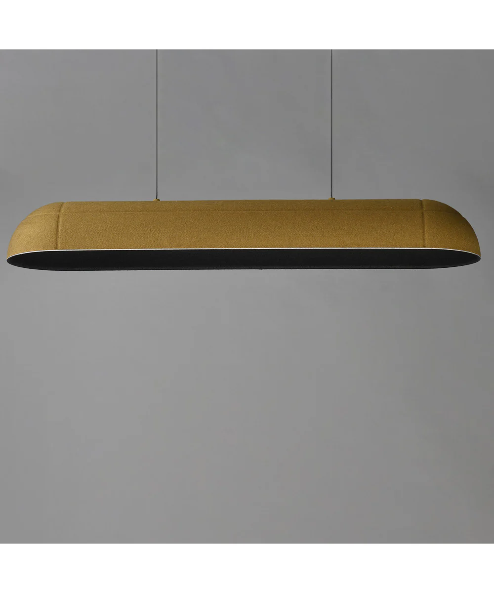 Wimbledon 41 inch LED Linear Pendant Olive Felt Fabric for Sound Dampening - Image 2