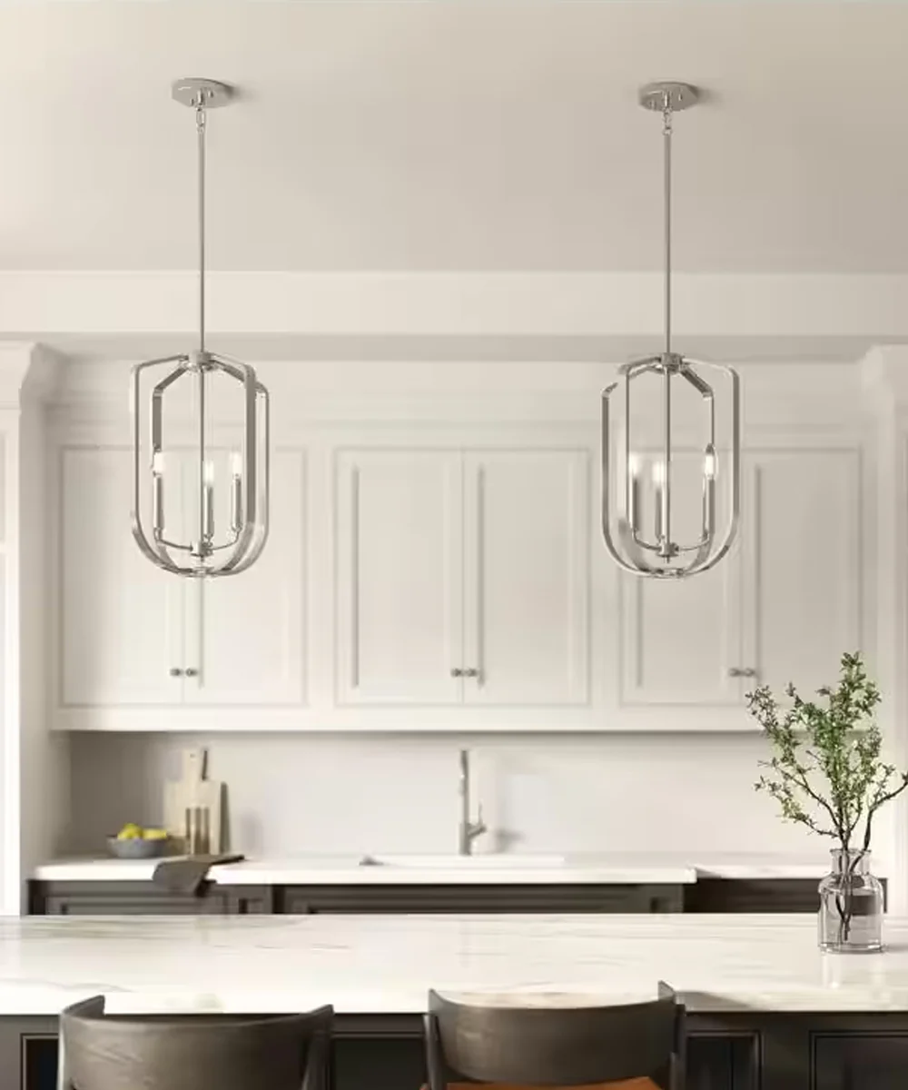 Ettore 14"W 3-Light Pendant Light Fixture by Kichler Brushed Nickel Finish - Image 2