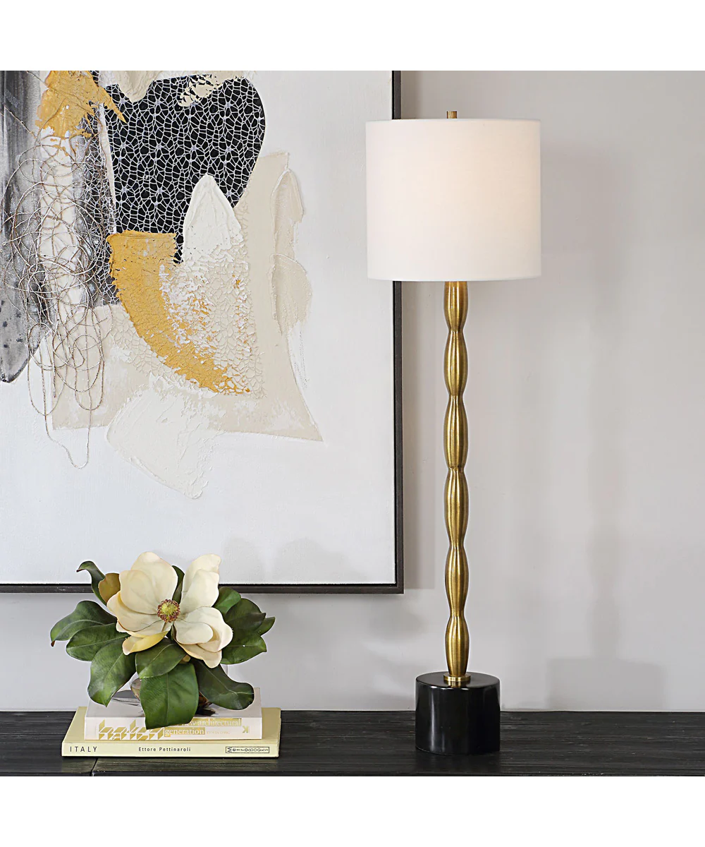 Ezra Brass Buffet Lamp - Image 2