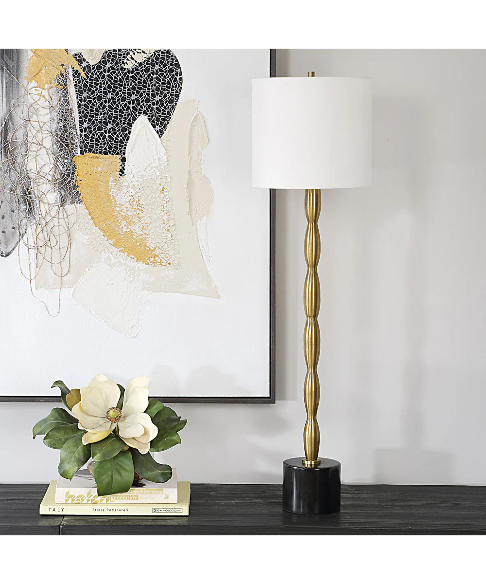 Ezra Brass Buffet Lamp - Image 3