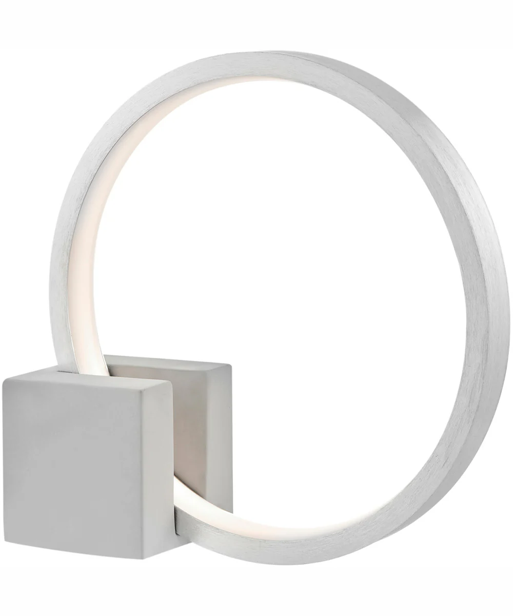 Fannie 1-Light Led Table Lamp Concrete Grey/Aluminum
