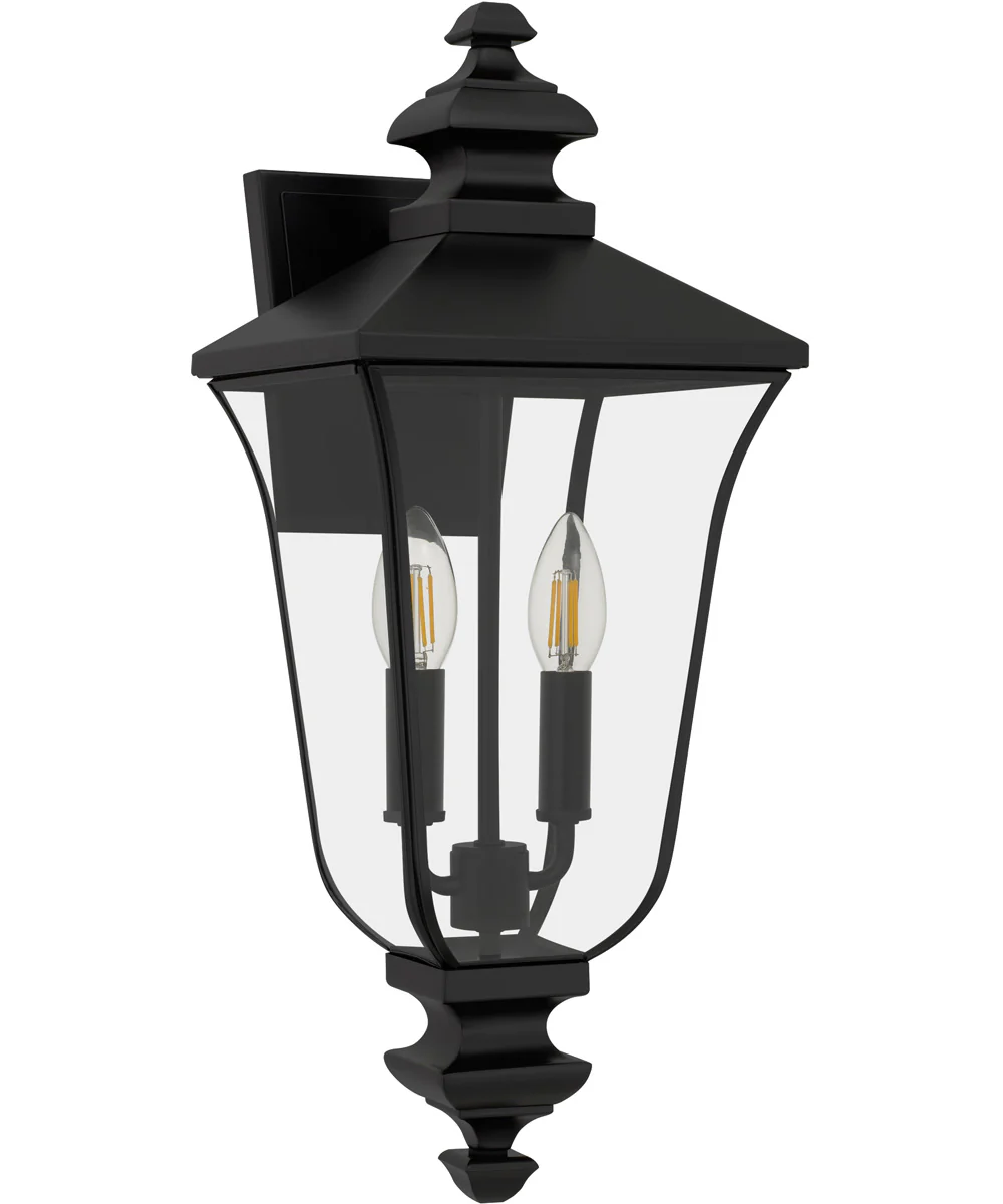 Farley 2-light Outdoor Wall Light Matte Black - Image 5