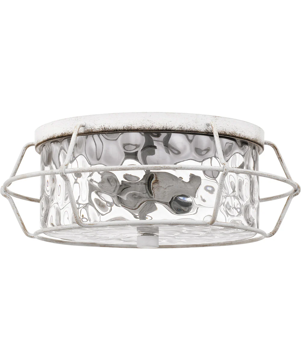 Farragut 3-light Semi Flush Mount Antique White - Image 3