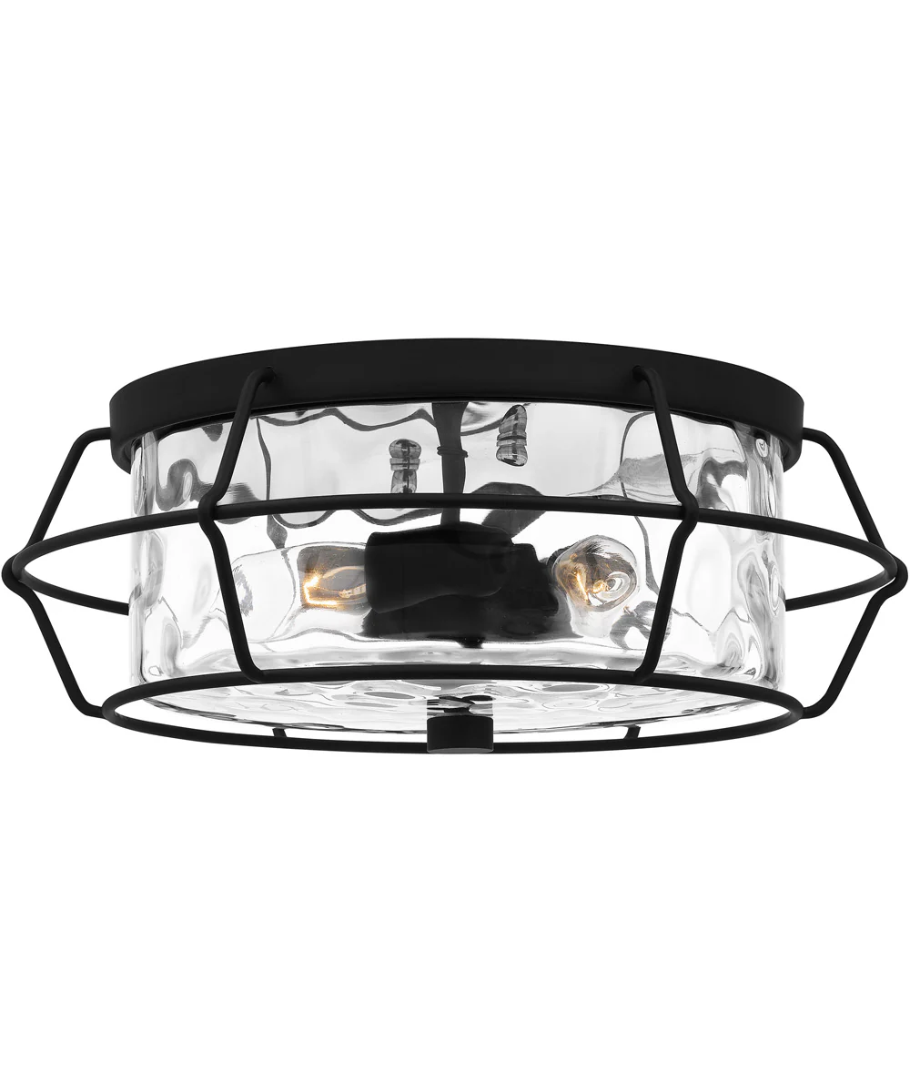 Farragut 3-light Semi Flush Mount Matte Black - Image 2