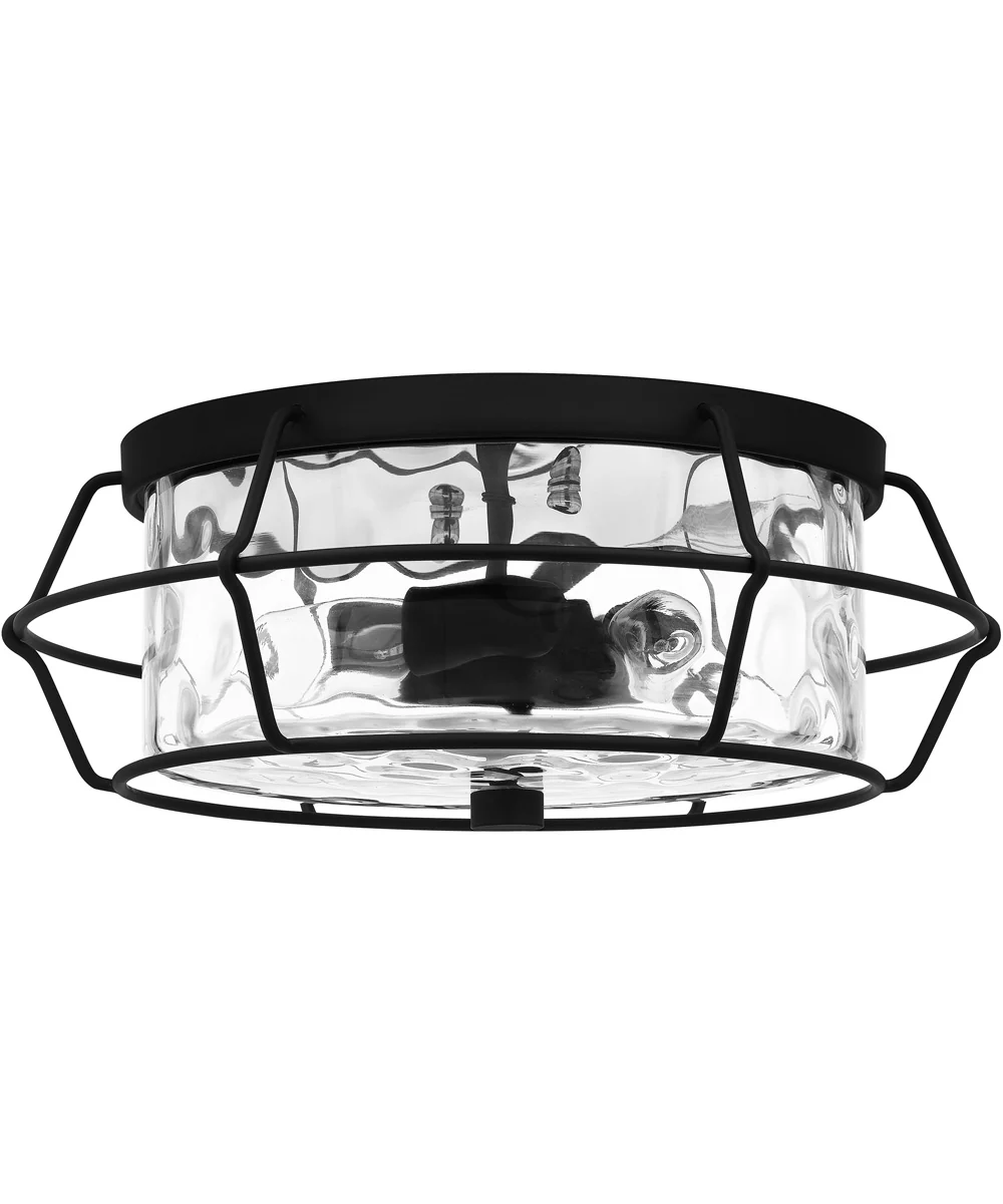Farragut 3-light Semi Flush Mount Matte Black - Image 3