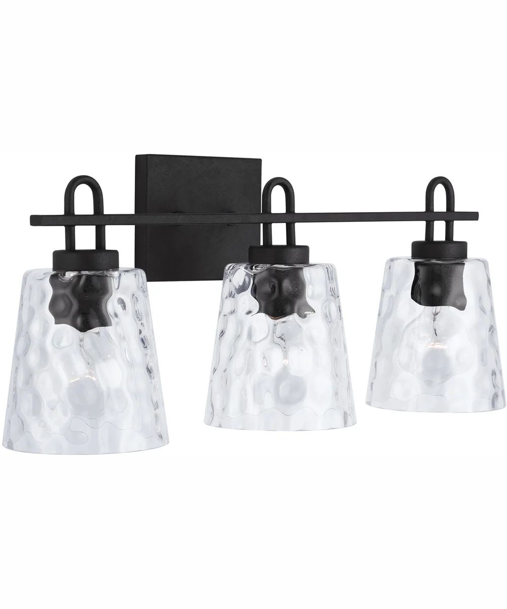 Fenton 3-Light Vanity Black Iron - Image 3