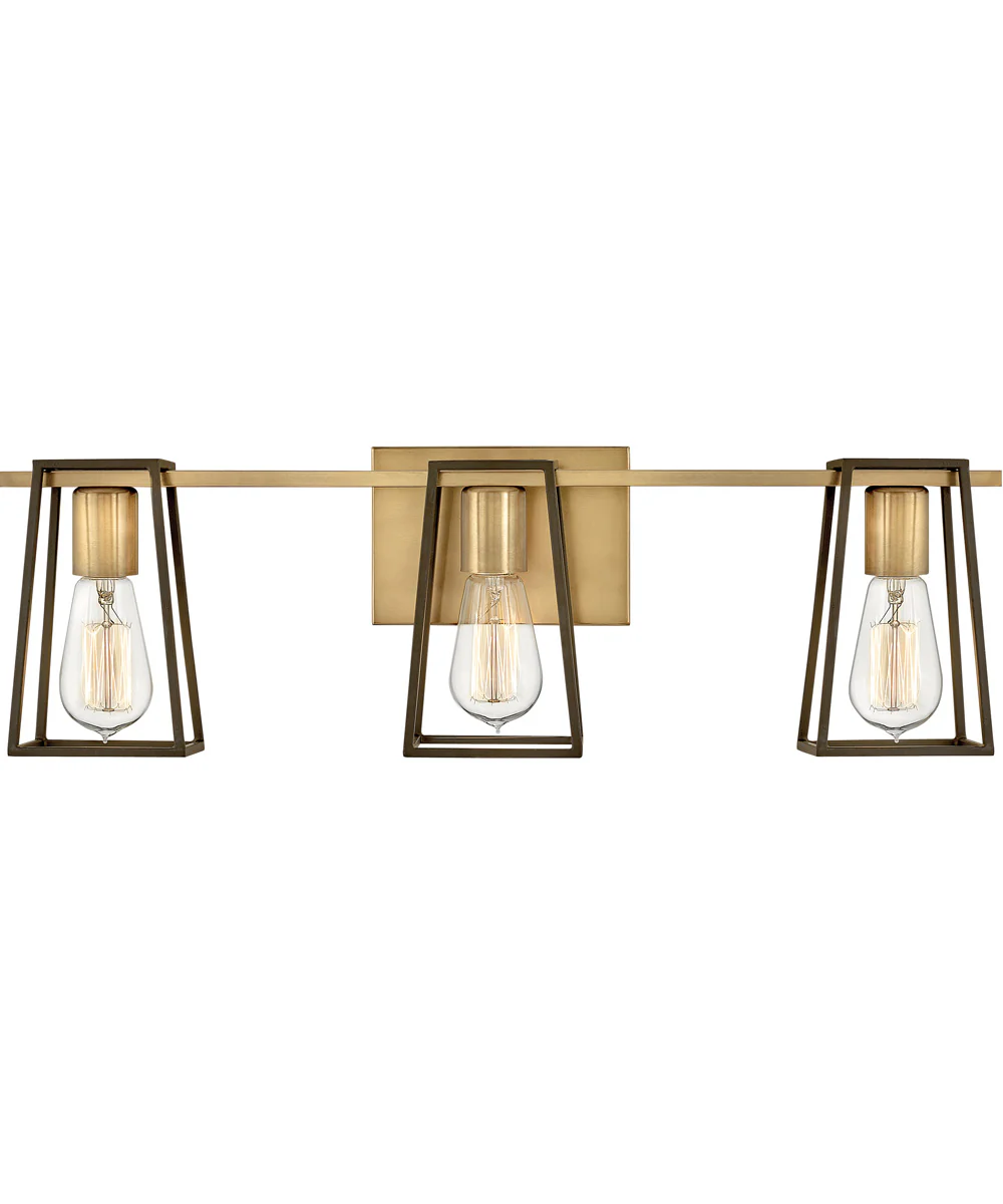Filmore 3-Light Vanity in Heritage Brass