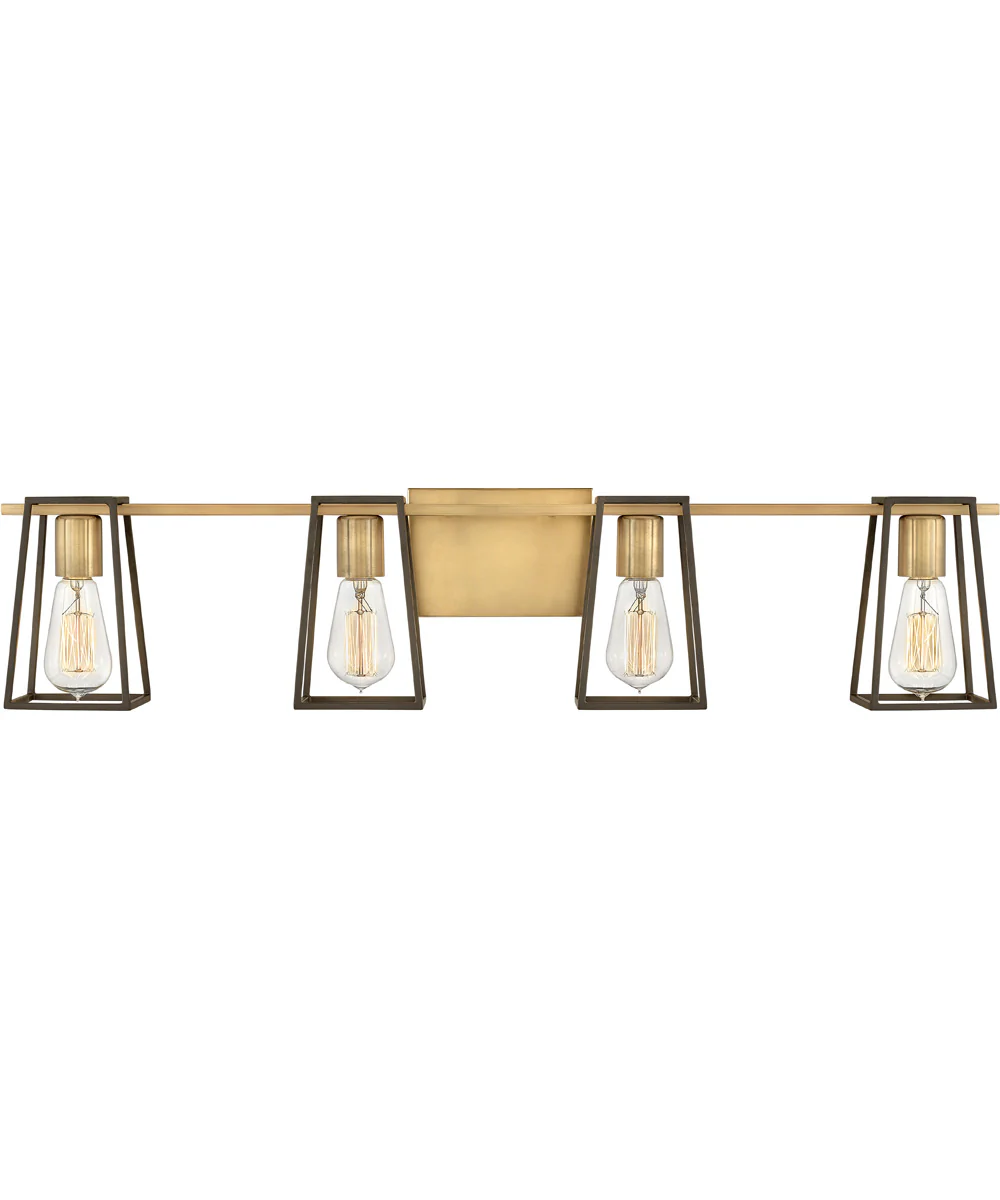 Filmore 4-Light Vanity in Heritage Brass