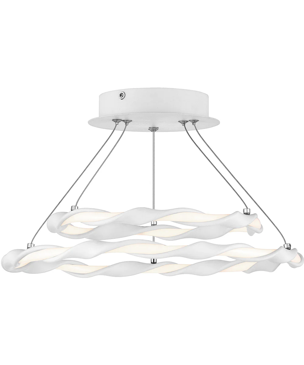 Finale  Semi Flush Mount White Lustre - Image 2