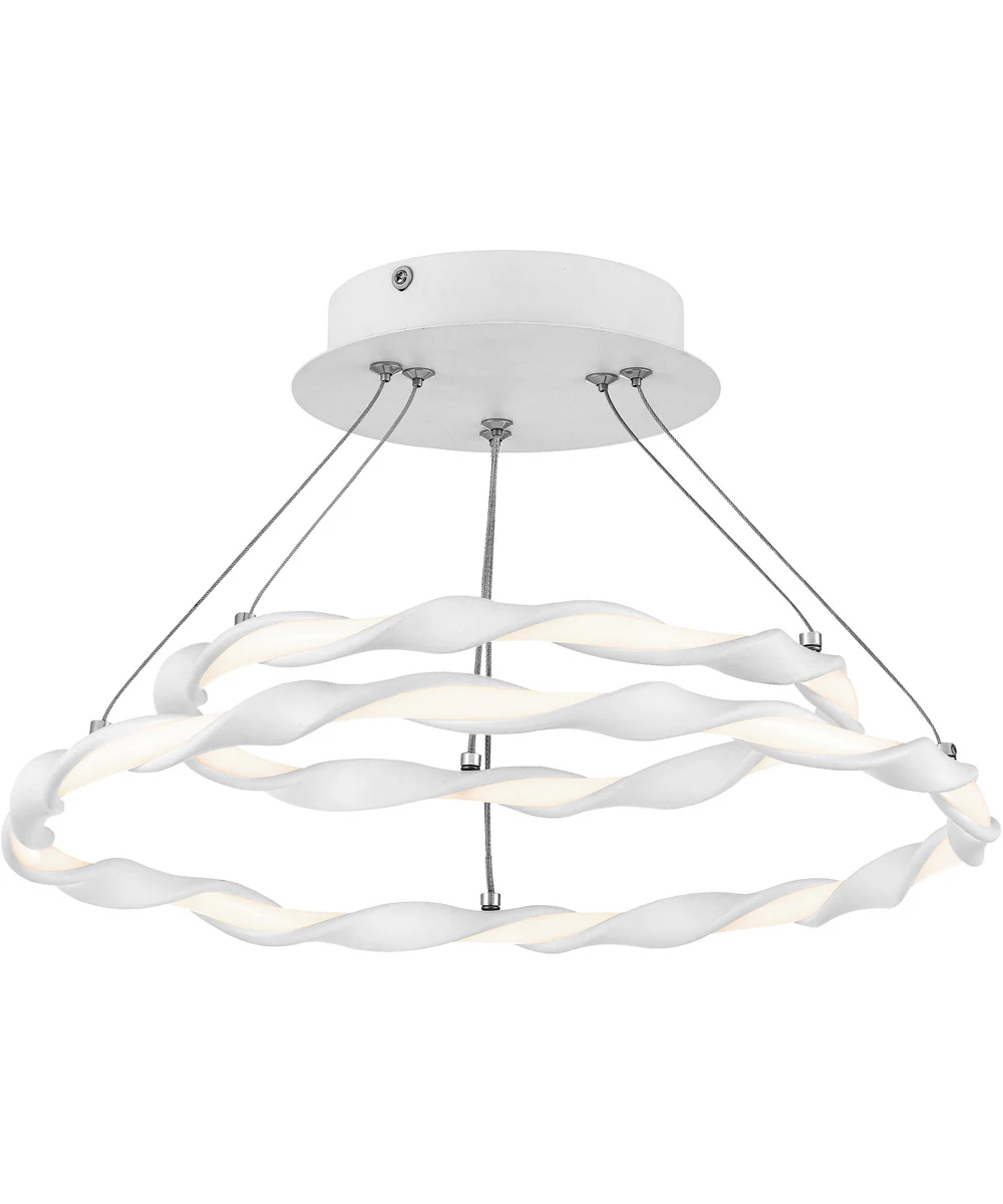 Finale  Semi Flush Mount White Lustre - Image 4