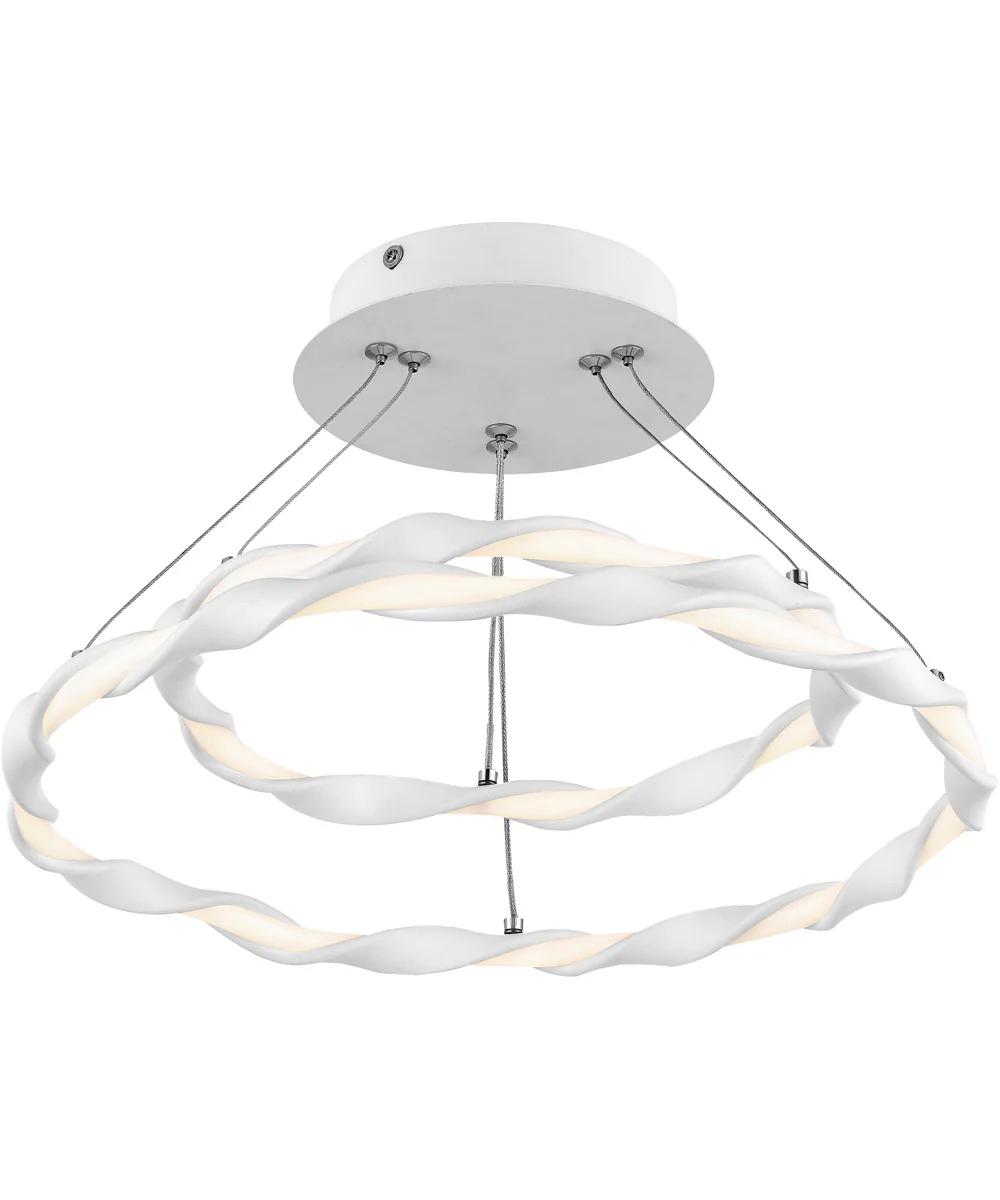 Finale  Semi Flush Mount White Lustre - Image 5