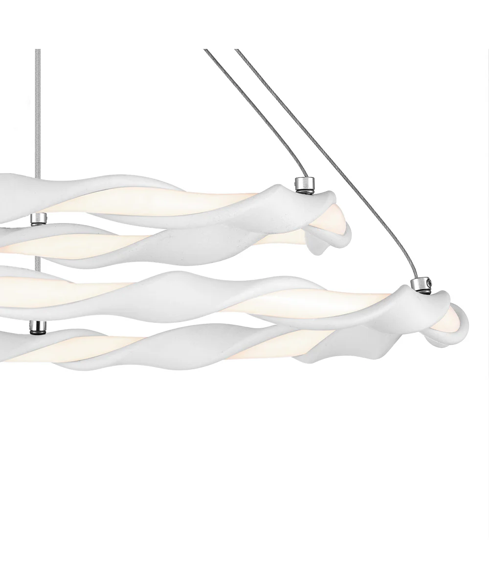 Finale  Semi Flush Mount White Lustre - Image 6