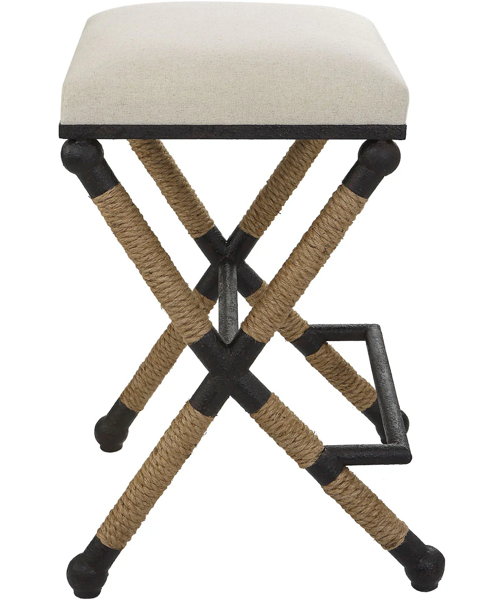 Firth Rustic Oatmeal Counter Stool - Image 8