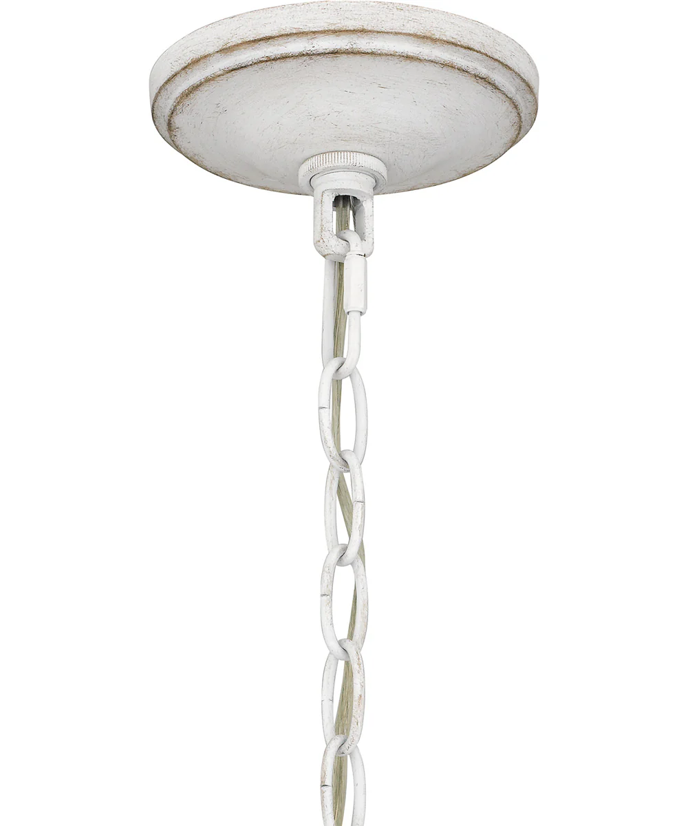 Flannery 5-light Chandelier Antique White - Image 6
