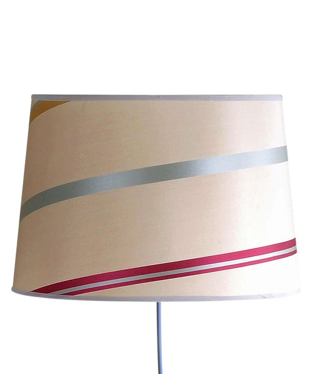 Floating Shade Plug-In Wall Light Juliette Drum Silk Shade 12x14x9.5 - Image 3