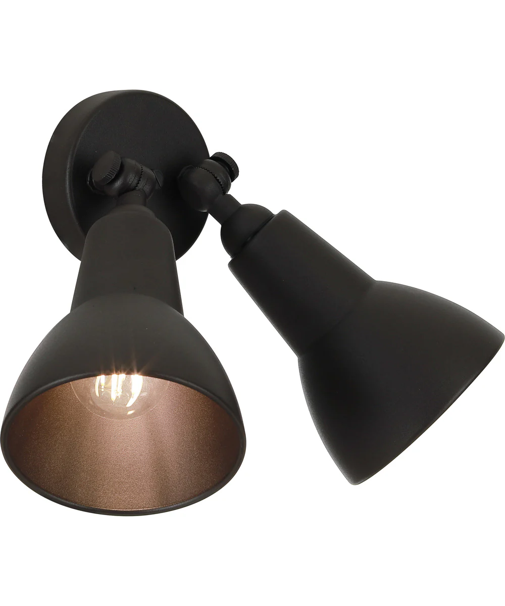 Flood Light 2-Light Outdoor Lighting Dark Textured Bronze - Image 5