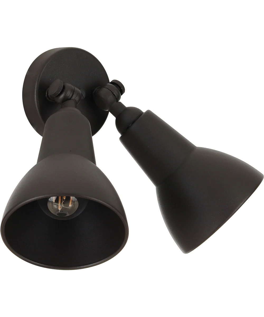 Flood Light 2-Light Outdoor Lighting Dark Textured Bronze - Image 6