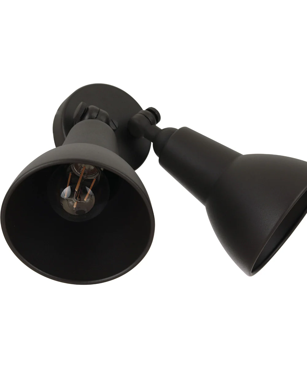 Flood Light 2-Light Outdoor Lighting Dark Textured Bronze - Image 9