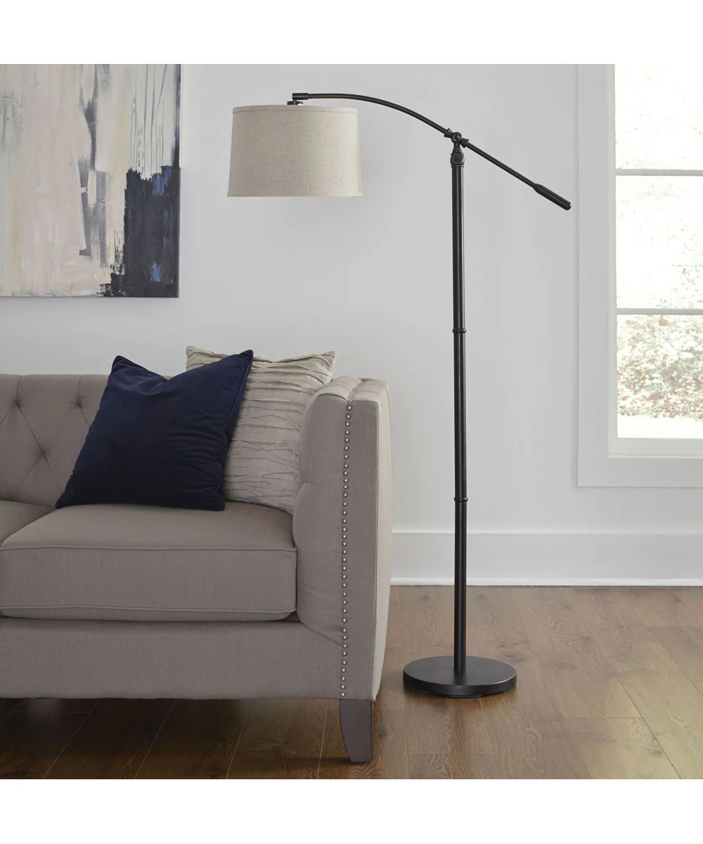 Floor Lamp with Adjustable Arm in Dark Bronze - Image 2