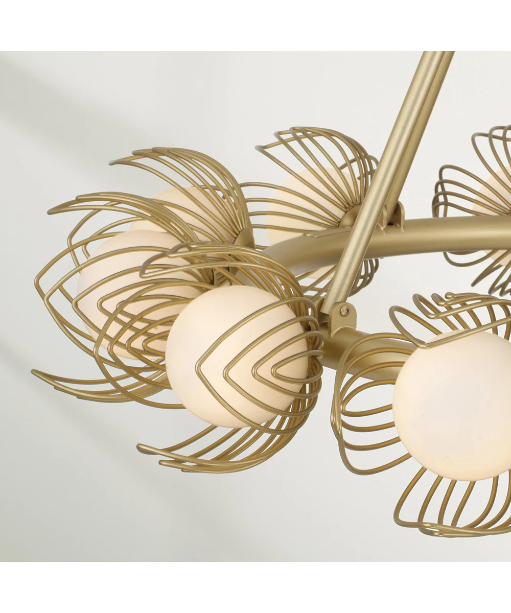Flora 12-Light Chandelier Buffed Gold - Image 4