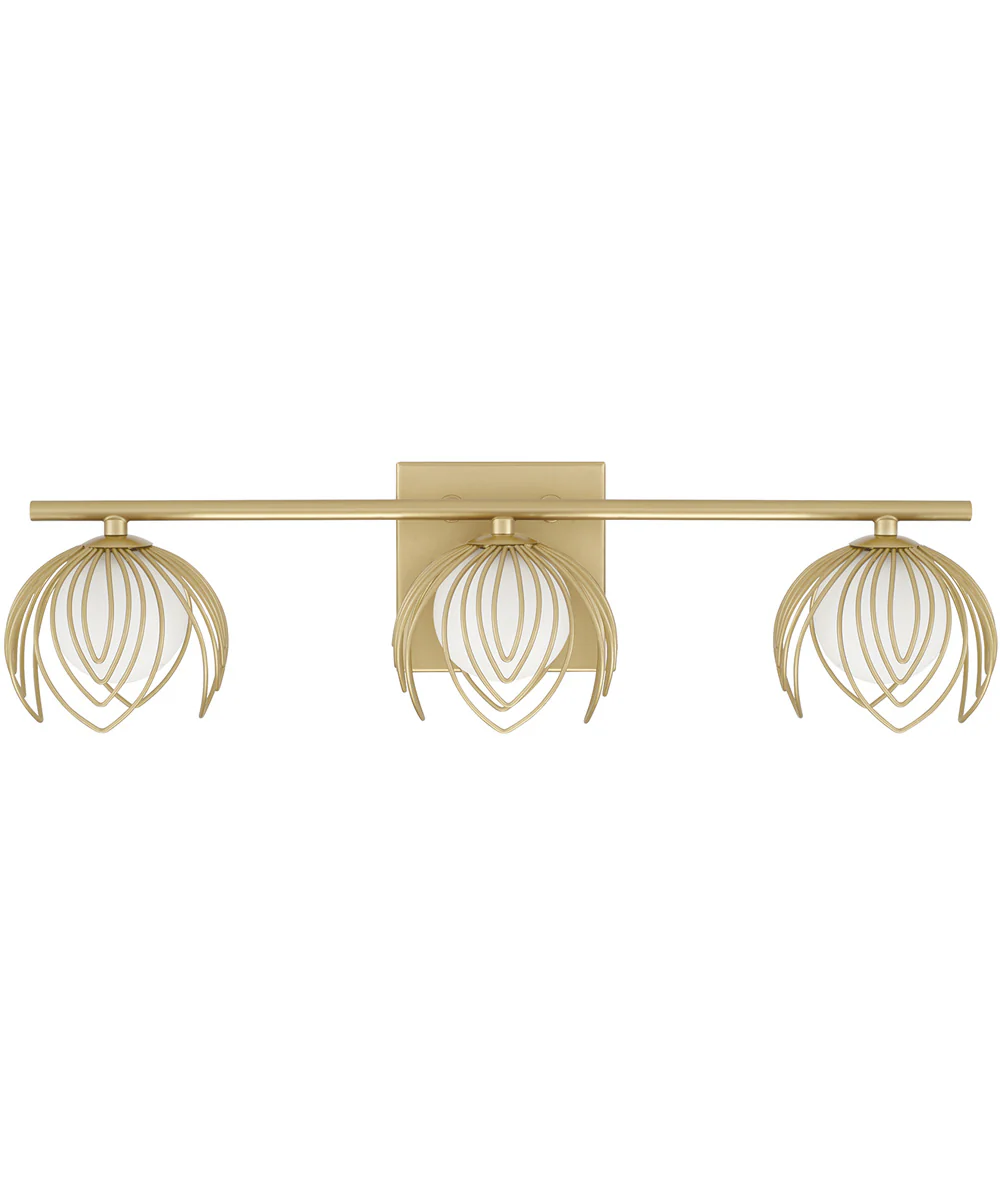 Flora 3-Light Vanity Buffed Gold - Image 6