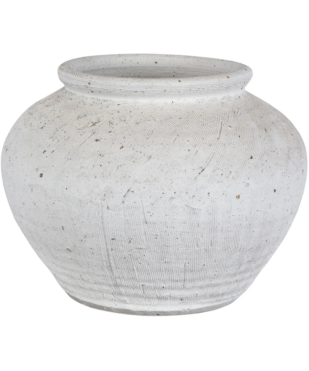 Floreana Round White Vase - Image 4