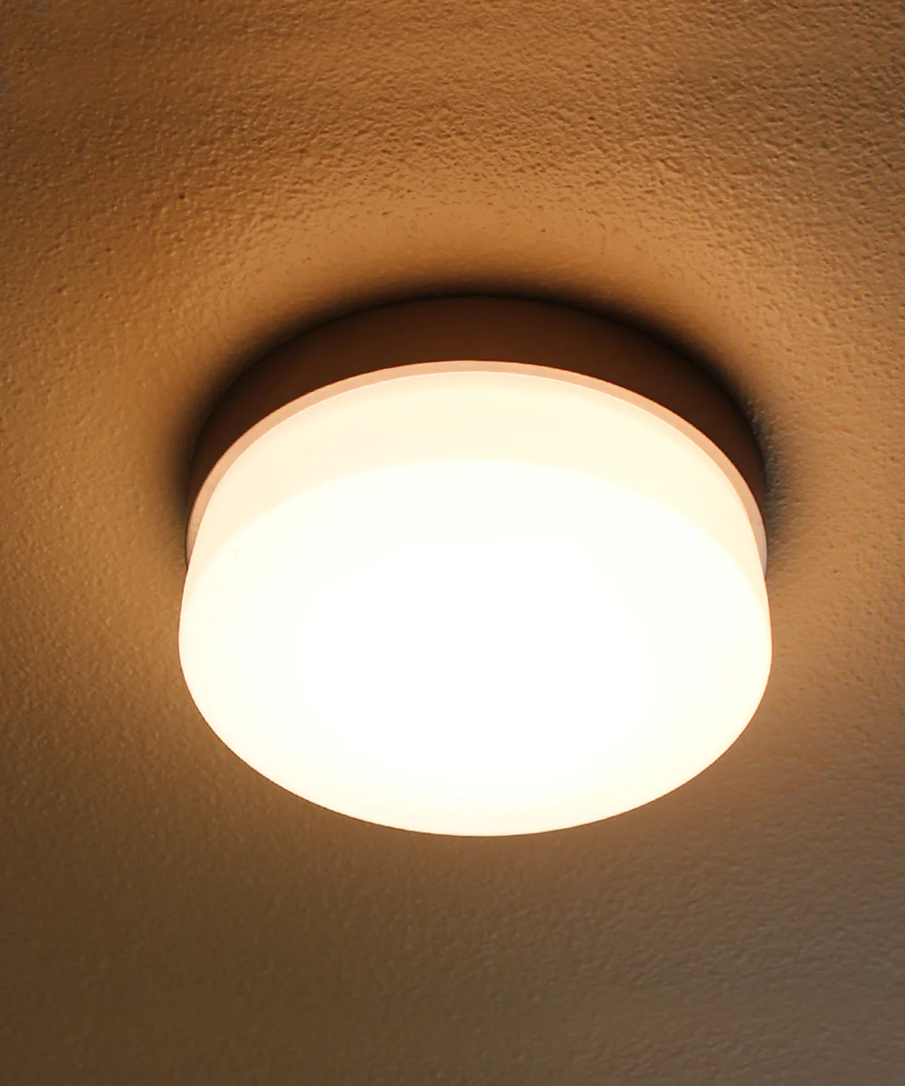 Flux 7"W 1-Light LED Flush Mount Light Fixture Satin Silver Finish by Maxim - Image 8