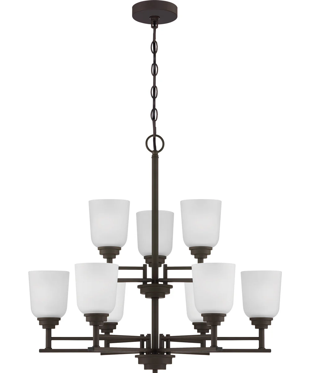 Foley 9-light Chandelier Old Bronze - Image 3