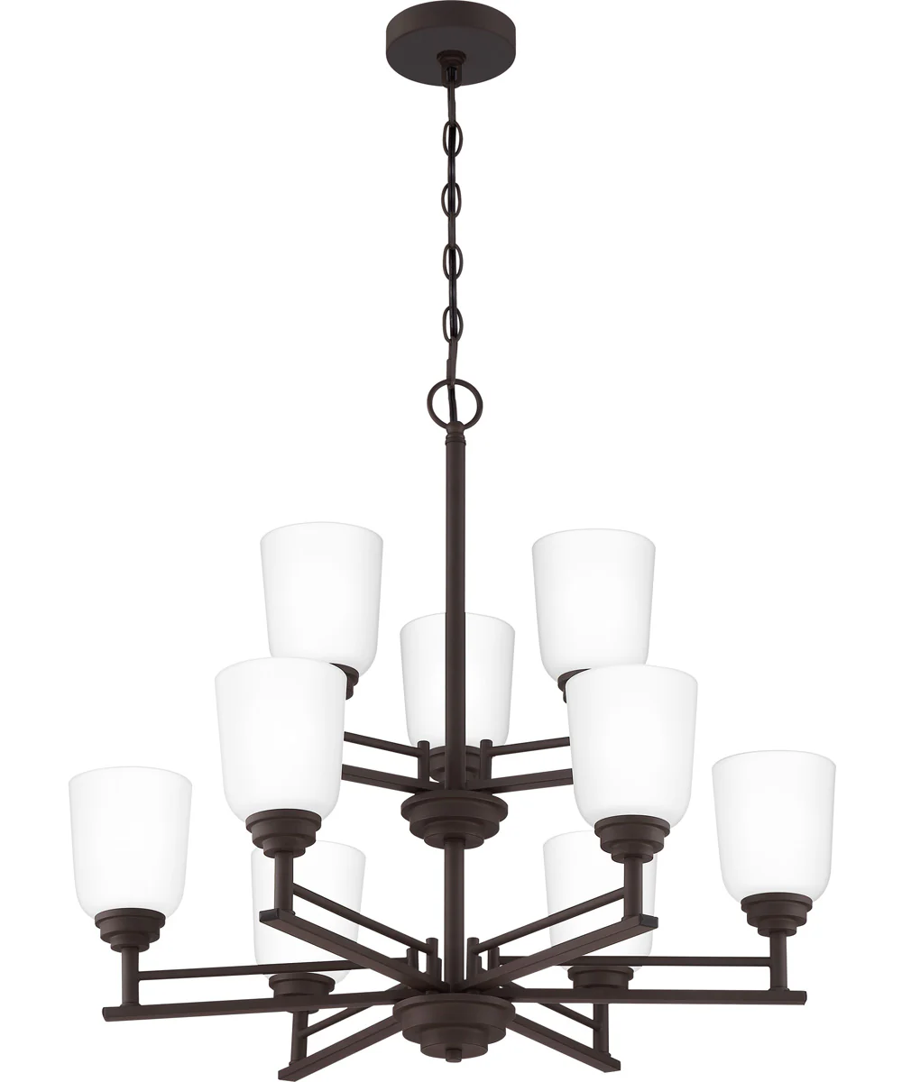 Foley 9-light Chandelier Old Bronze - Image 4