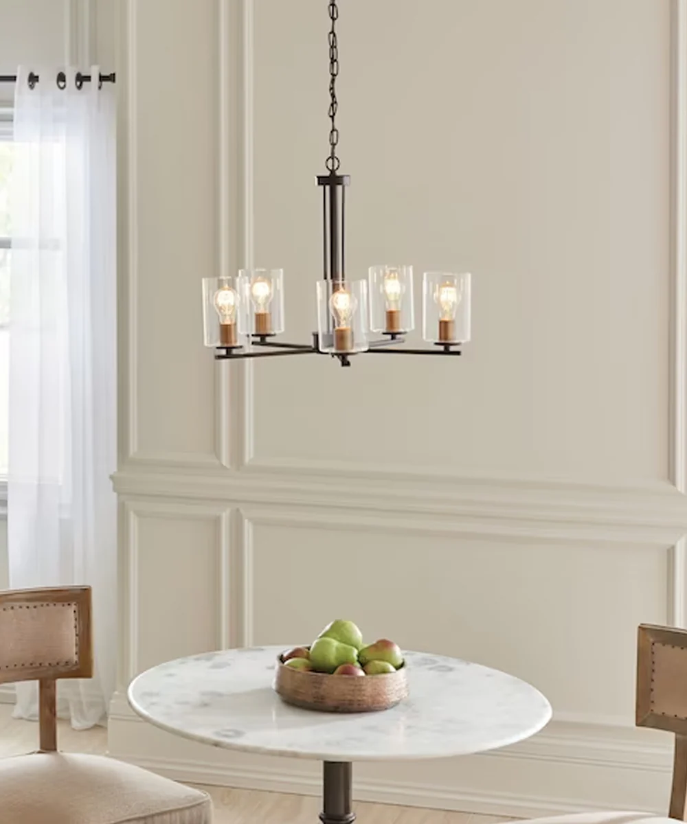 Fontella 24"W 5-Light Chandelier by Kichler Olde Bronze Finish - Image 4