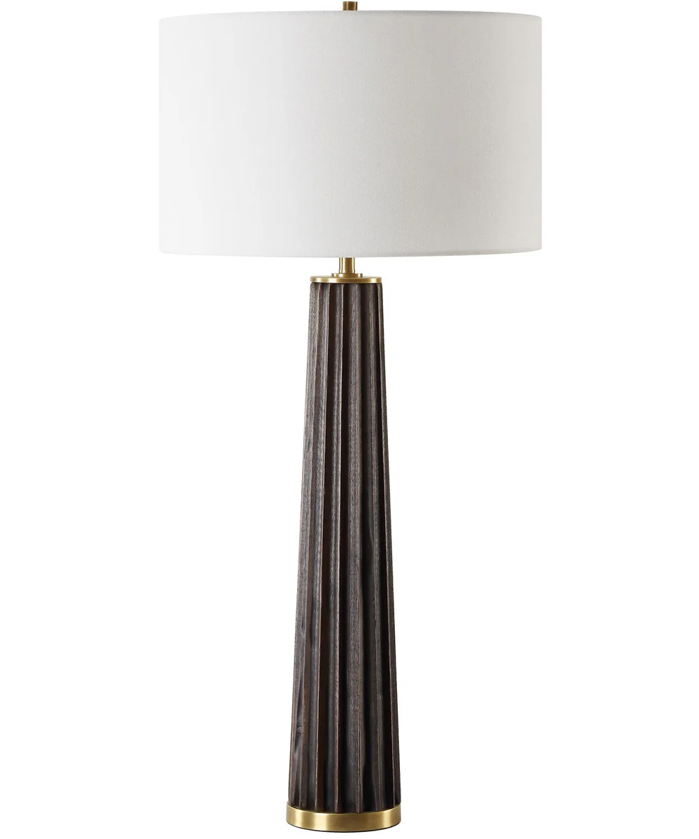 Forage Dark Scalloped Table Lamp - Image 4