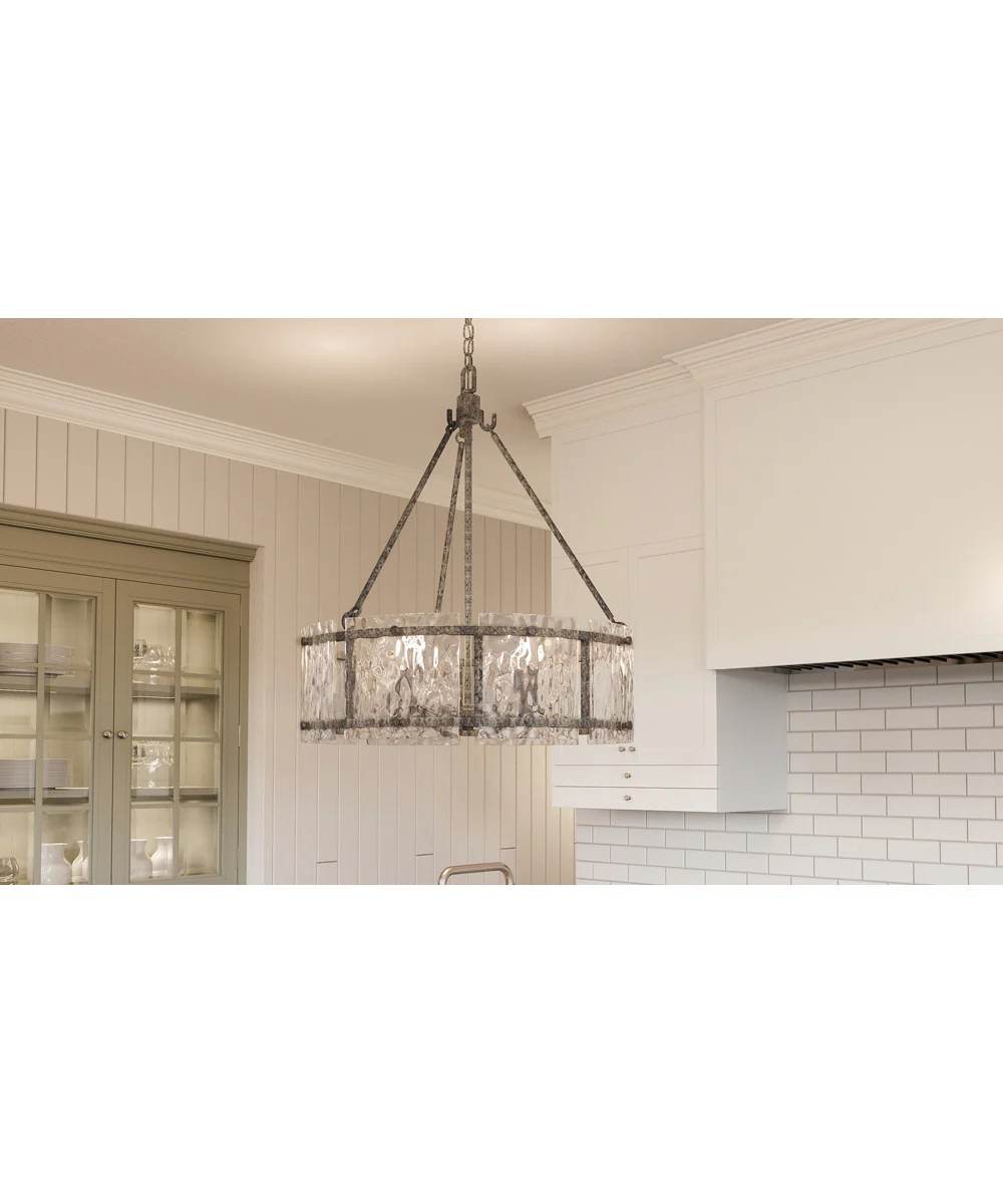 Fortress 5-light Pendant Mottled Silver - Image 6