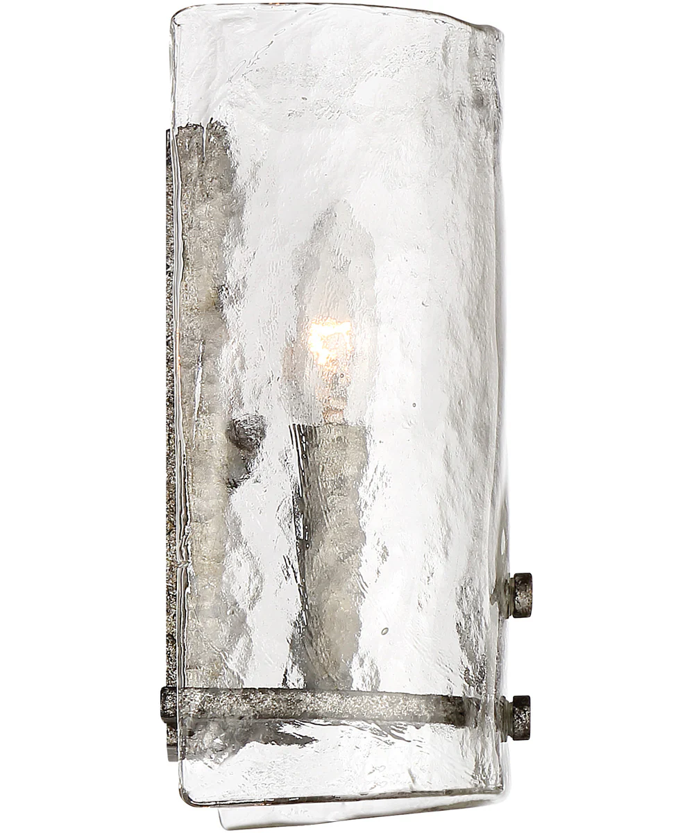 Fortress Small 2-light Wall Sconce Mottled Silver - Image 5