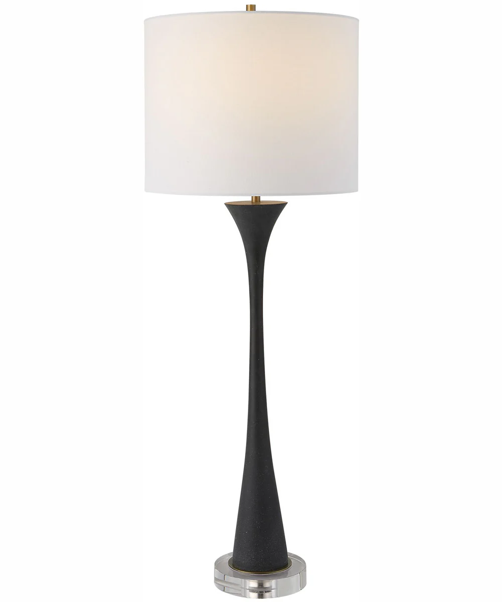 Fountain Black Stone Buffet Lamp