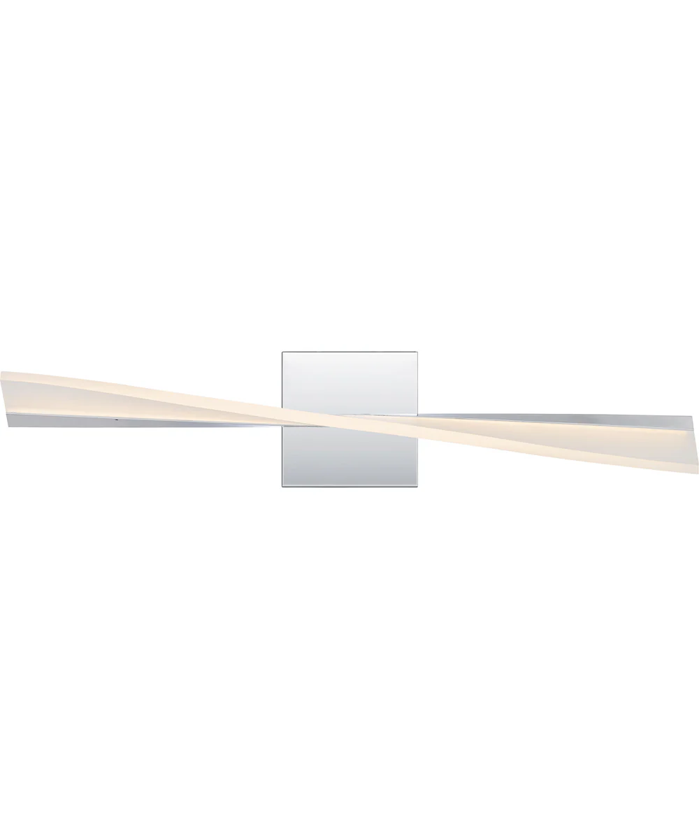 Fox Medium Bath Light Polished Chrome