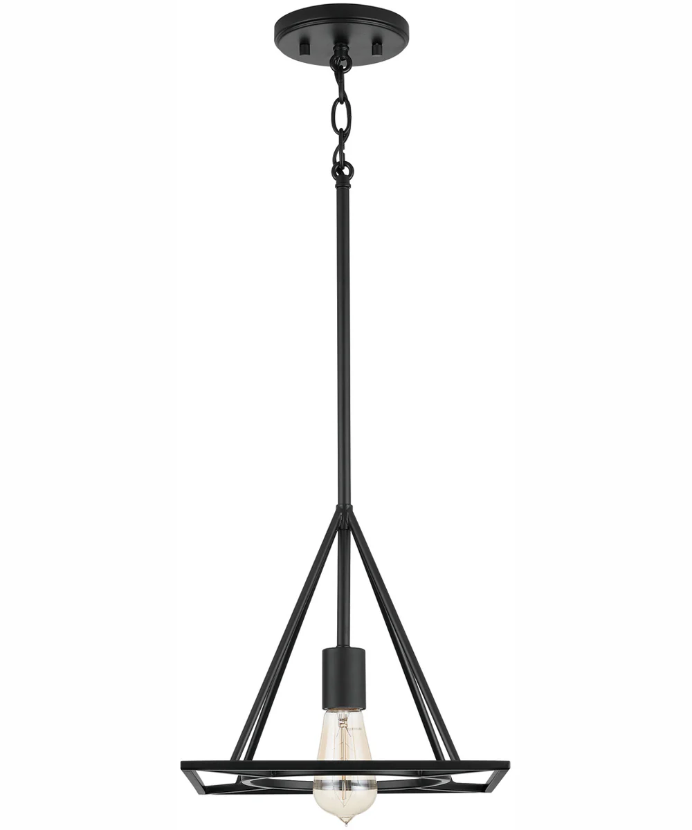 Fred 1-Light Pendant Matte Black