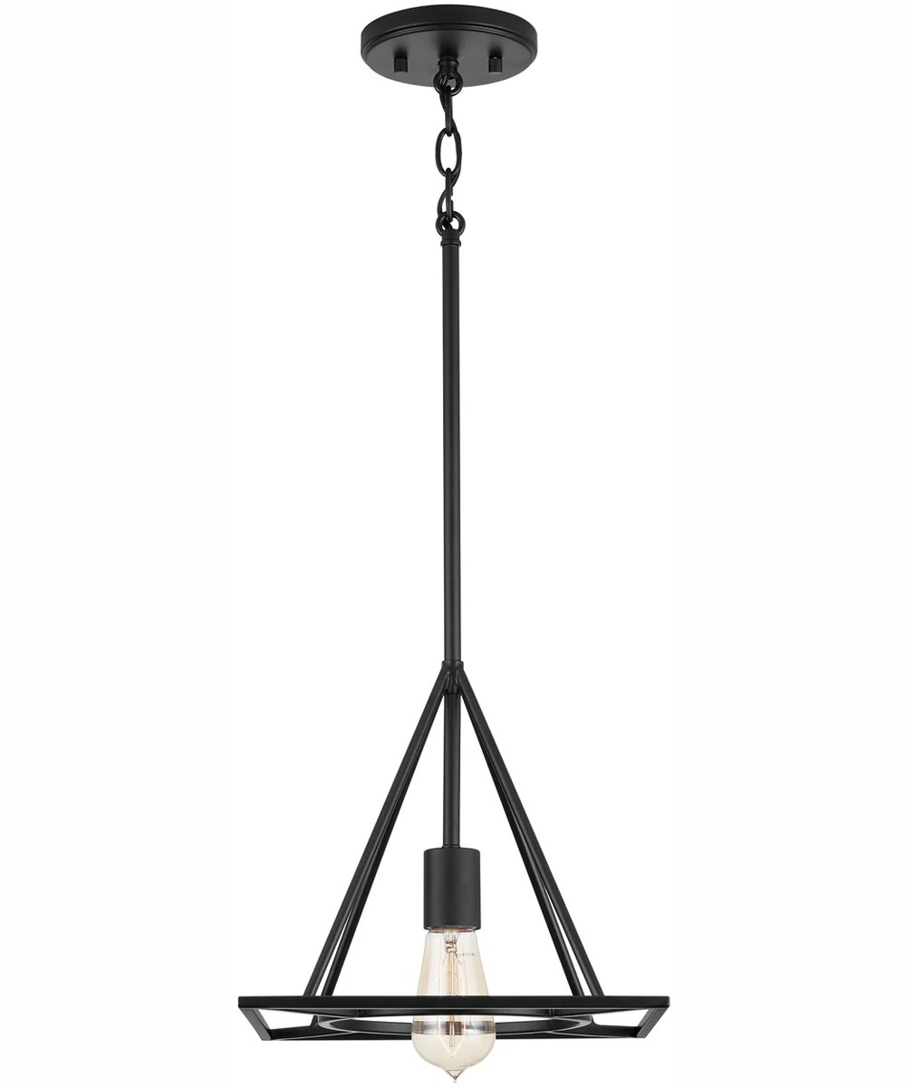 Fred 1-Light Pendant Matte Black - Image 3