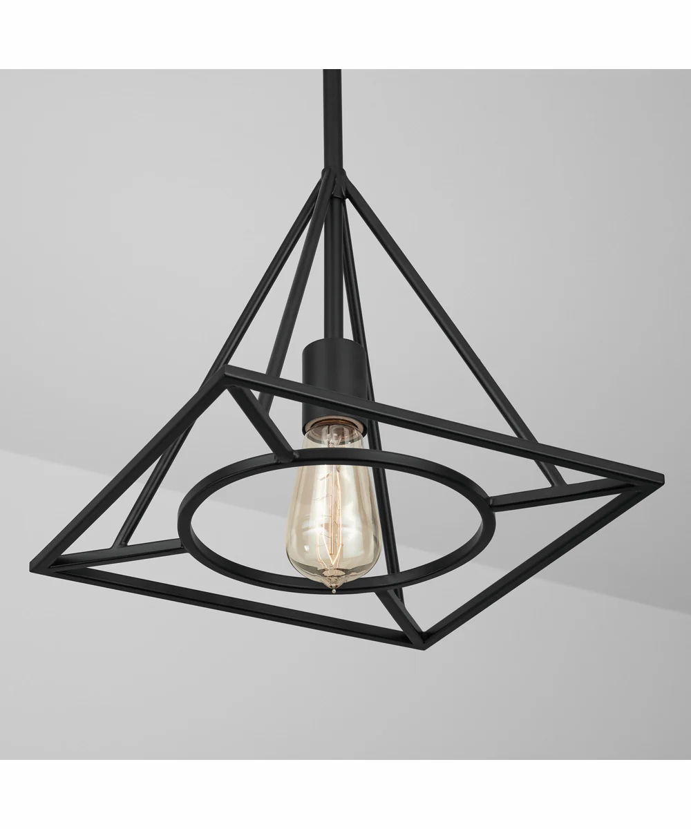 Fred 1-Light Pendant Matte Black - Image 4