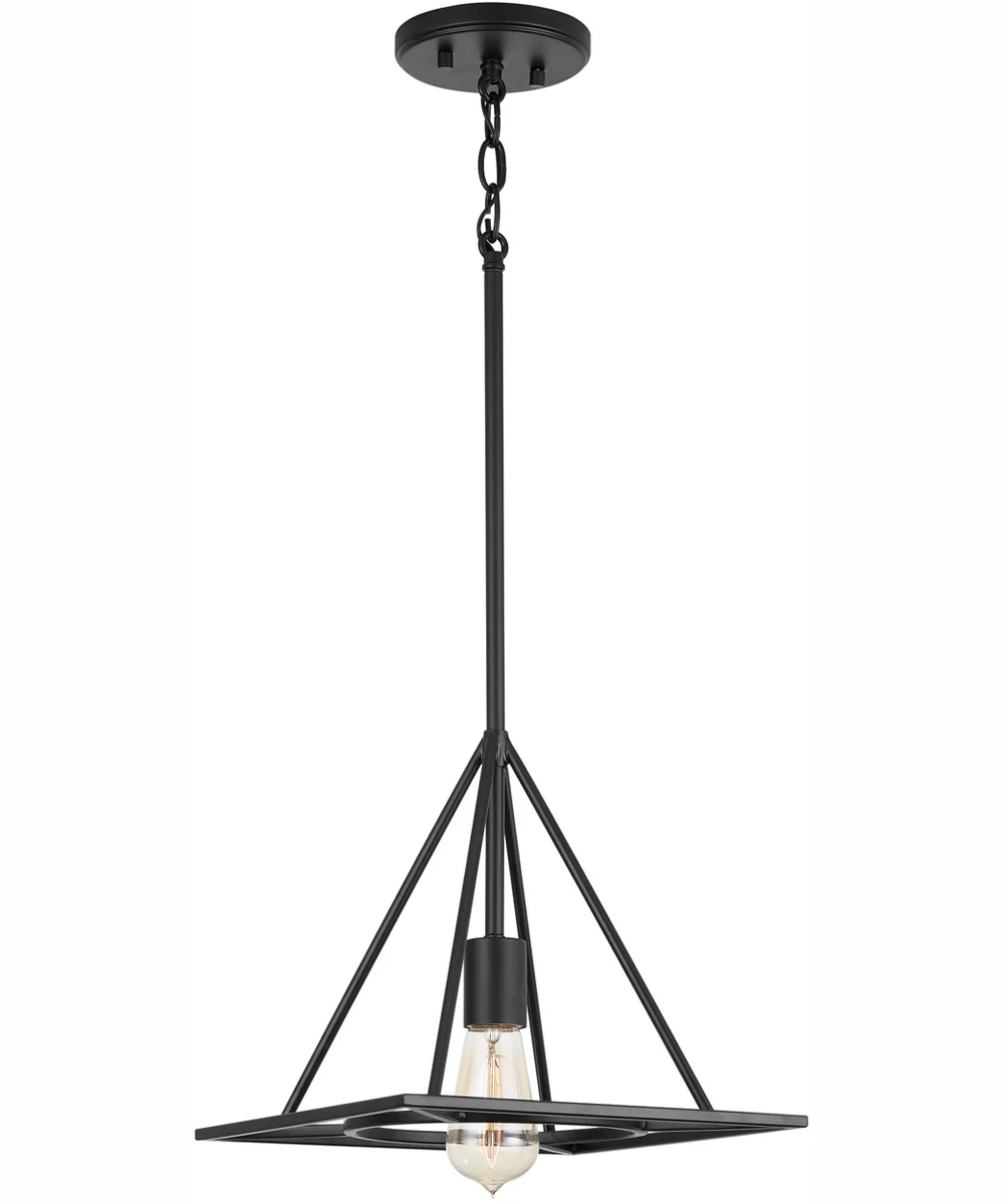 Fred 1-Light Pendant Matte Black - Image 5