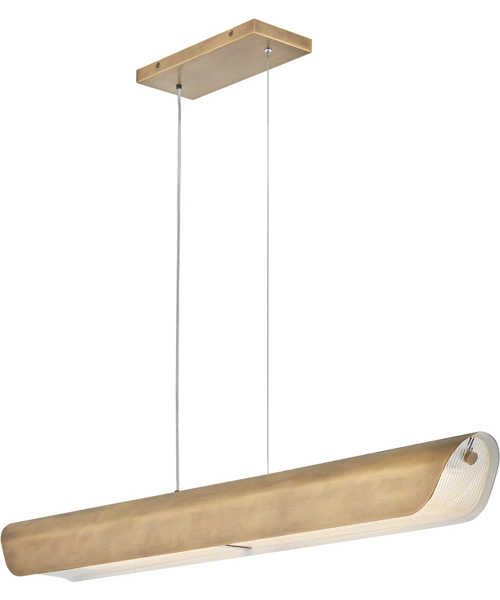 Arco LED-Light Medium Linear in Heritage Brass