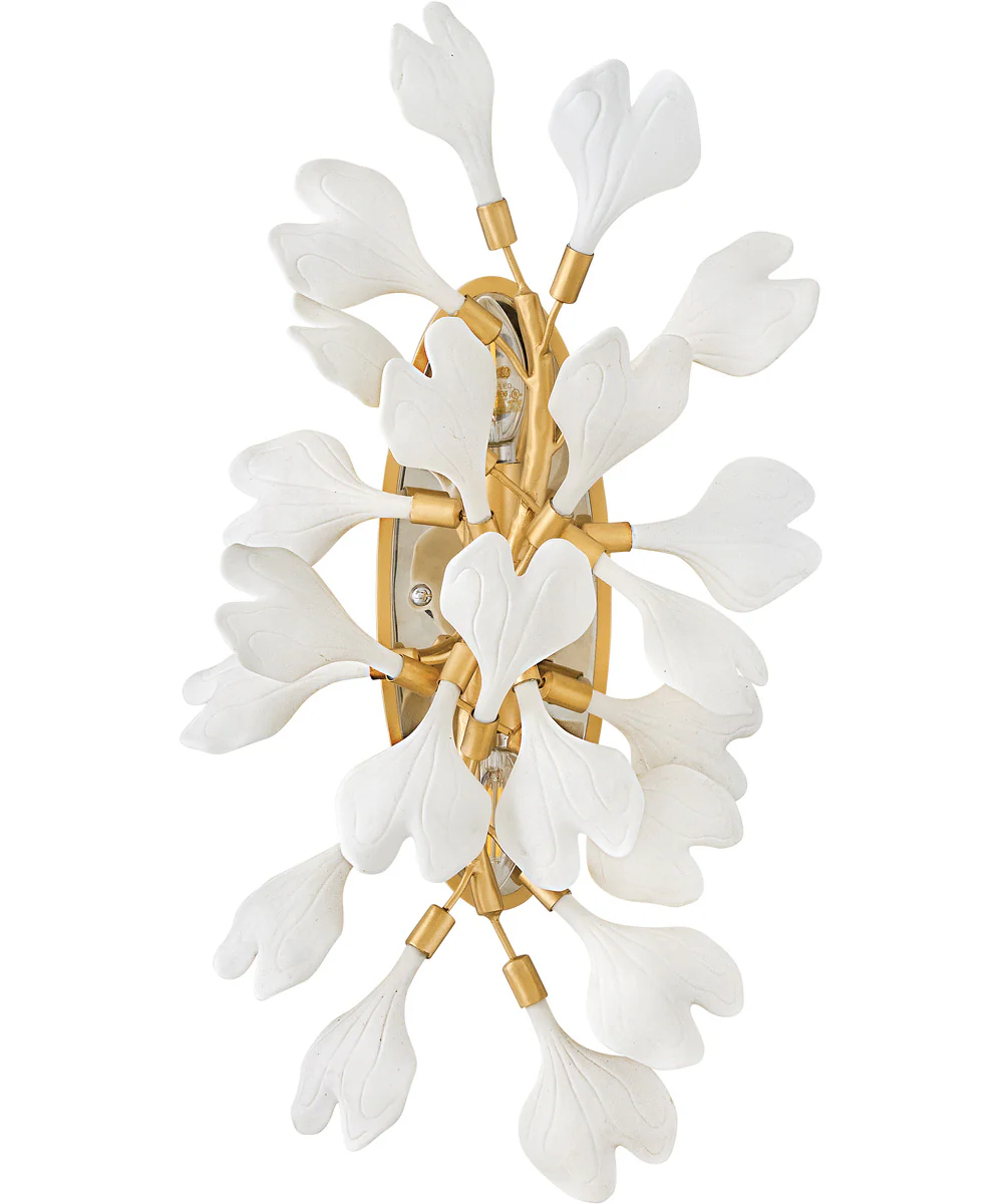 Audra 2-Light Medium Two Light Sconce in Deluxe Gold - Image 2
