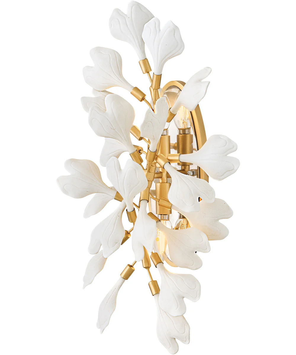 Audra 2-Light Medium Two Light Sconce in Deluxe Gold - Image 3