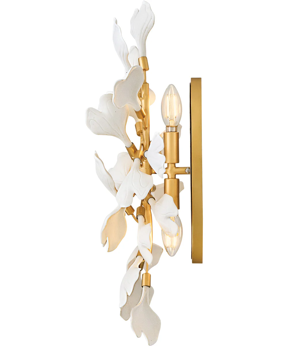 Audra 2-Light Medium Two Light Sconce in Deluxe Gold - Image 4